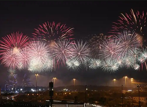 平凉焰火晚会